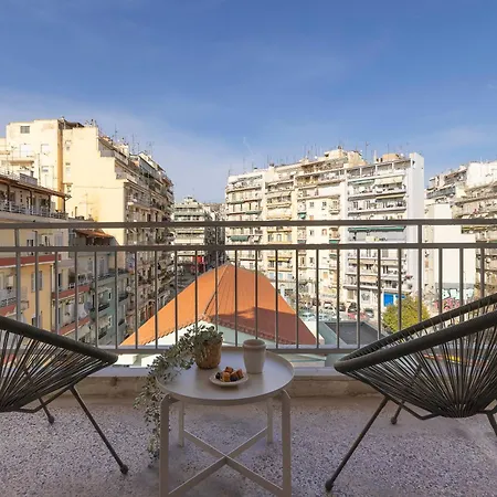 Skyline 3br, Center, 8 Guests Thessaloniki